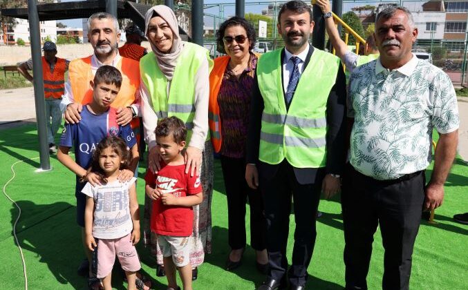 Ahmet Kaya Parkı Yenileniyor, çocuklar güvenli oyun alanlarına kavuşuyor