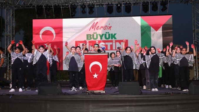 “Mersin Büyük Filistin Mitingi” yapıldı