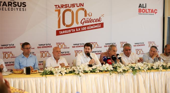 Tarsus Belediyesi 100 günlük iktidarının değerlendirmesini yaptı