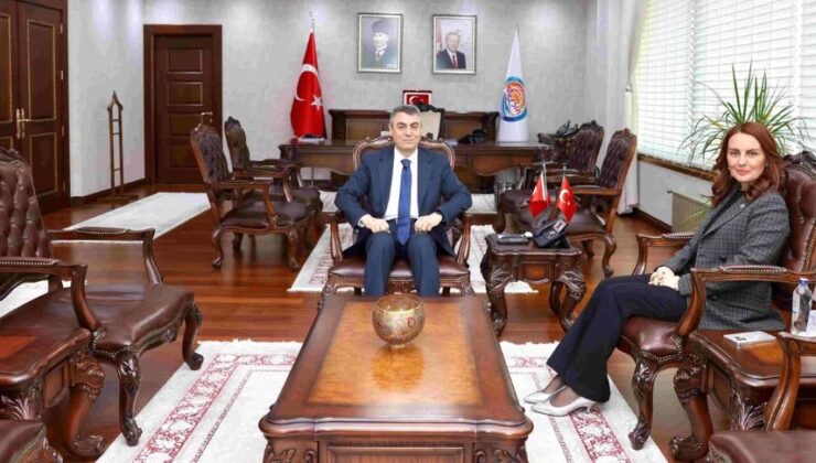 TBMM Başkanlık Divanı Üyesi Sibel söylemez Mersin Valisi Atila Toros’u ziyaret etti