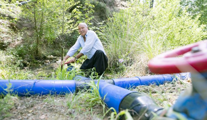 Büyükşehir’den Fakılı Mahallesi’ne sulama borusu desteği