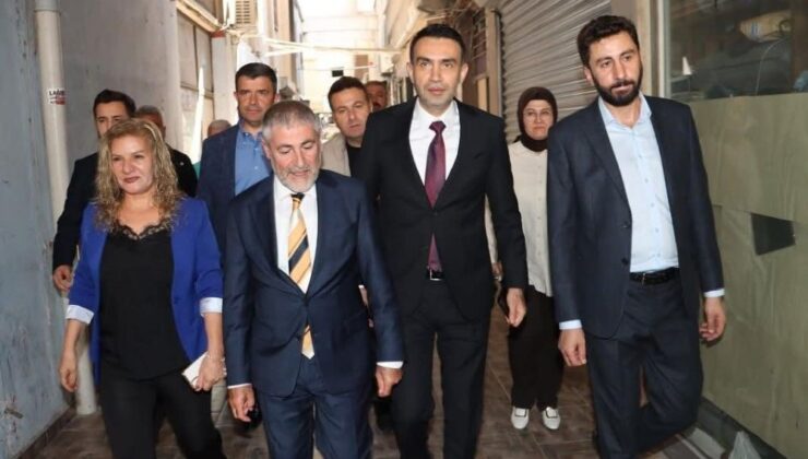 Nebati Bakan, AK Parti İl Başkanı Adem Aldemir ile birlikte DEM binasını ziyaret etti