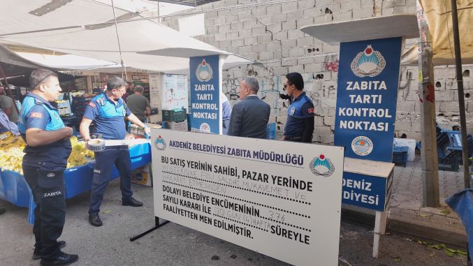 Müşterisine fiili saldırıda bulunan pazar esnafına 30 gün faaliyetten men cezası