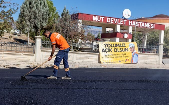 Mut yolları konfora ve güvenliğe kavuşuyor
