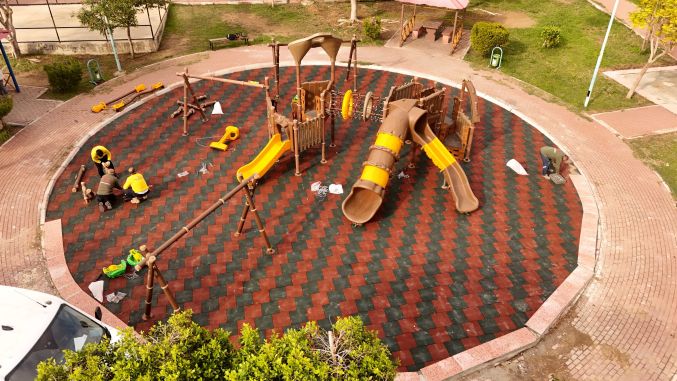 Gaspıralı Parkı’nda dönüşüm sürüyor