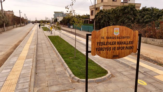 Tarsus Yeşilevler Yürüyüş ve Spor Parkı hizmete açıldı