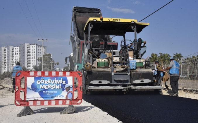 MESKİ, Mezitli’de içme suyu hattı ile asfalt çalışmalarını eş zamanlı sürdürüyor