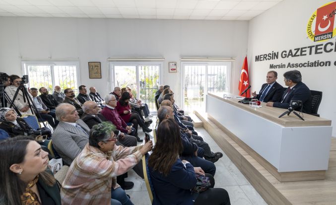 Başkan Seçer’den Mersin Gazeteciler Cemiyeti’ne ziyaret