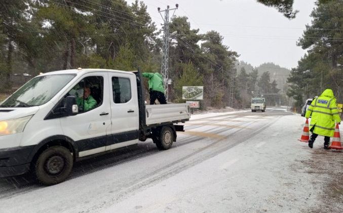 Kar yağışına karşı Büyükşehir’den önlem