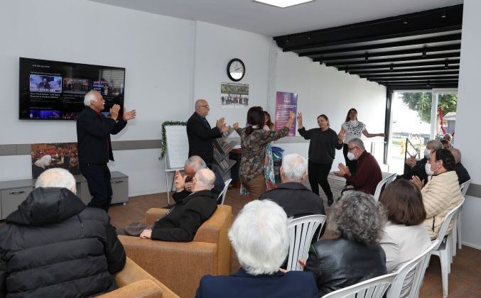 Emekli Evinde yeni yıl coşkusu yaşandı