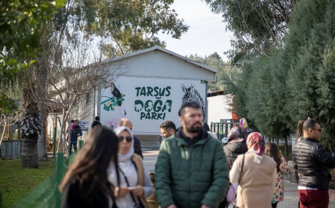 Tarsus Doğa Parkı yarıyıl tatilinde ziyaretçi akınına uğradı