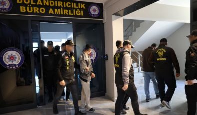 Mersin Polisinden paravan şirketler kurarak dolandırıcılık yapan çeteye operasyon: 10 tutuklama