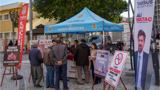 Tarsus Belediyesinden sigarayı bırakma farkındalığı etkinliği