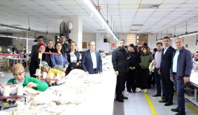 DAHİ Mersin ile öğrenciler tekstil sektörünün mutfağıyla tanıştı
