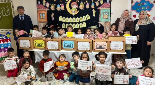 Anamur’da minik Kur’an Kursu öğrencilerinden anlamlı dayanışma