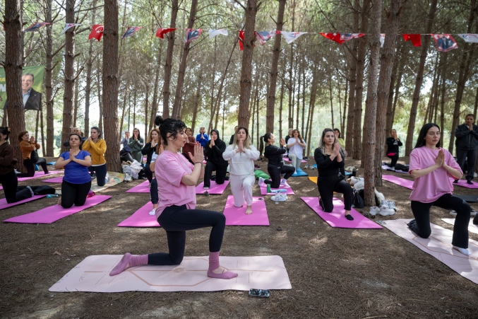 Mersinli kadınlar doğada moral ve enerji depoladı