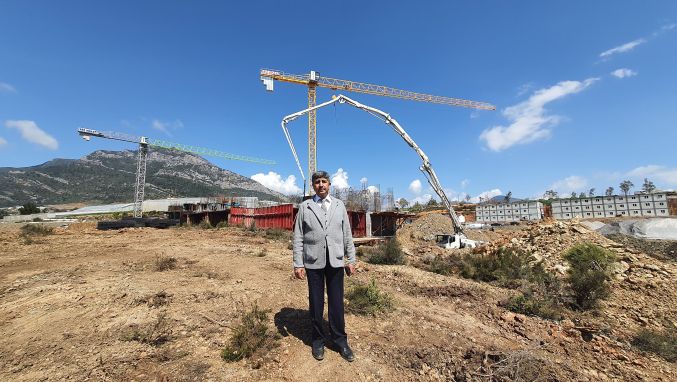 Anamur TOKİ Konutları Bölgesine inşa edilecek yeni caminin kıblesi belirlendi