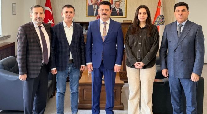 Tarsus Emniyet Müdürü Berat Günçiçek’e ‘hayırlı olsun’ ziyareti