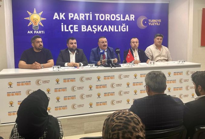 AK Partiden Toroslar Belediyesine sert ve ciddi eleştiri…